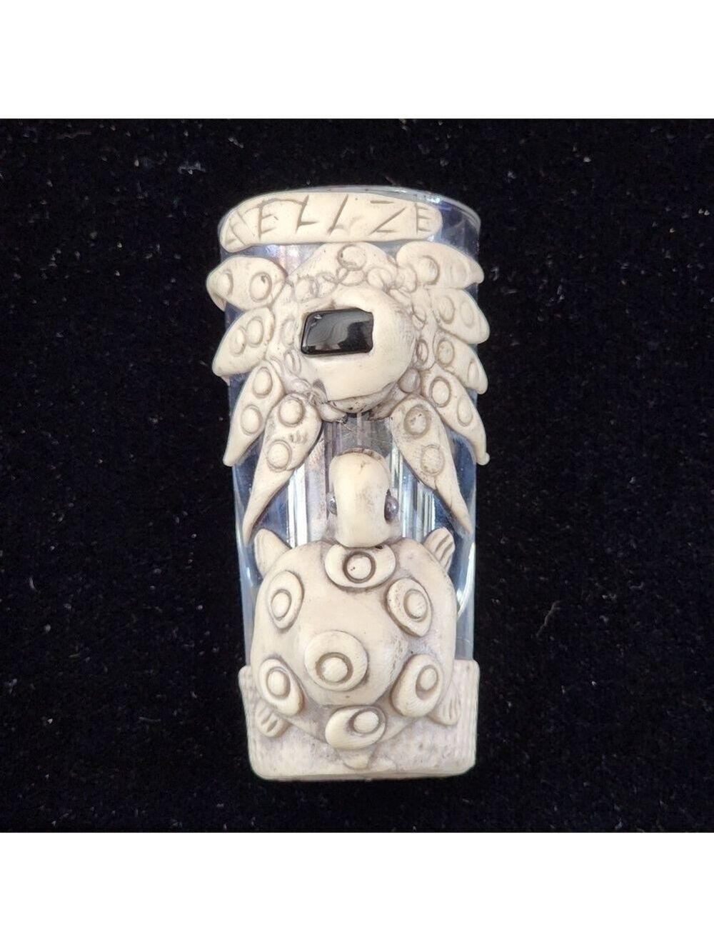 Belize Sea Turtle Octopus polymer clay 3D Souvenir Novelty shot glass AMIE